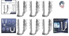 Compatible with 2×6 Wood Joist Hangers Galvanized Steel Deck Frame Brackets 6…