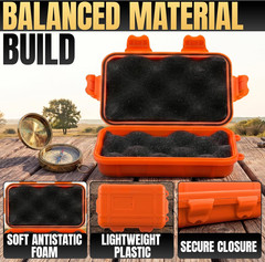 2 Pcs Small Waterproof Box – Compact Size, Lightweight, Easy to Carry Dry Storag