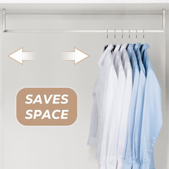Plastic Hangers – Black Clothes Hanger No Shoulder Bumps & 360°Swivel Hook, Thin