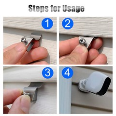10Pcs Vinyl Siding Clips Hooks Heavy Duty Hanger No-Hole Needed Outdoor Cameras