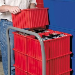 Akro-Mils 33168Blue Industrial Grade Polymer, Divider Box, Blue, 16 1/2 In L, 8