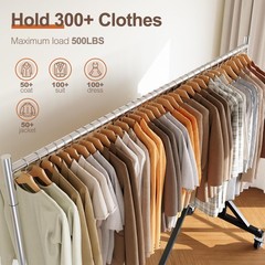 Clothes Rack Z Rack Clothing Rack Commercial Garment Rack with Lockable Wheel…