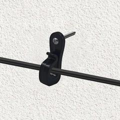 32Pcs Black Down Wall Clips for Wire Shelving – Heavy Duty Plastic Loop Brack…