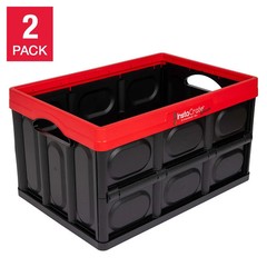 GREENMADE INSTACRATE COLLAPSIBLE FOLDABLE FOLDING STORAGE BINS BOX 16 GALLON 2PK