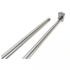 Design House Adjustable Closet Rod, Steel 65 In. to 120 In. L, Polished Chrome