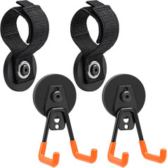 Strong Magnetic Hooks Heavy Duty 4 Pack Garage Rare Earth Magnets Utility
