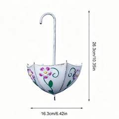 Umbrella Wall Planter European Design Garden Decor Hand Painted for Outdoor