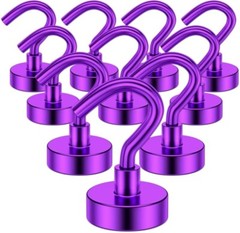 Magnetic Hooks Heavy Duty 110lb 50lb 25lb Strong hanger refrigerator red Purple