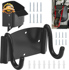 Wheelbarrow Storage Bracket 90lb Heavy Duty Wall Hook Spring Latch 1pc