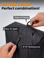 12 Pack Travel Vacuum Bags with Rechargeable Pump, 10 Clear PA and PE Compres…