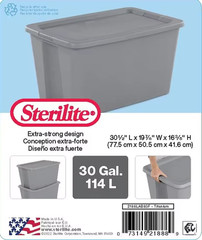 Extra Large Storage Bin, 30 Gallon Plastic Storage Container with Snap-On Lid,