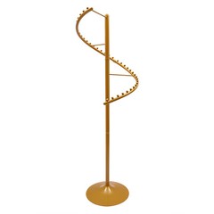 Modern Spiral Rotating Clothing Rack, Free Standing Heavy duty Garment Rack Gold
