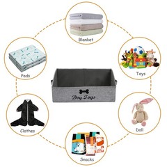 Geyecete Foldable Fabric Trapezoid – For Dog Toys Gray