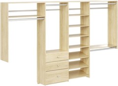 Easy Track PH59 120 Inch x 84 Inch L-Shape Walk-In Closet – Honey Blonde