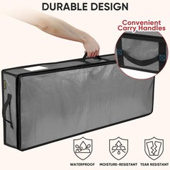 All-in-One Christmas Wrapping Organizer, 40″ Durable PE Storage Bag for Rolls