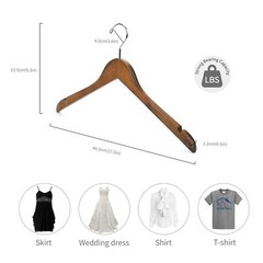 20 Pack High Grade Lotus Wooden Hangers Wood Shirt Hangersdress Coat Jacket Clot