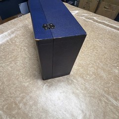 Vintage or Antique Dieu Et Mon Droit Faux Leather Box 17 x 11 x 6