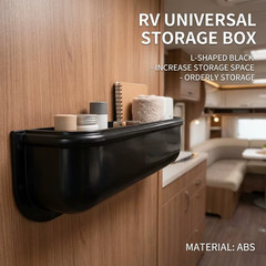 Universal Fit Car Door Handle Storage Box Van Camper Door Panel Tray Cover Auto