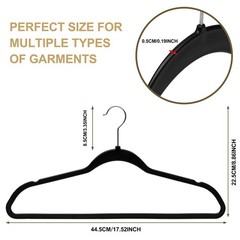Quality Hangers 160 Pack Slim Plastic Hangers for Clothes – Heavy Duty Non-Ve…