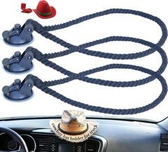 Universal Fit Cotton Rope Cowboy Hat Holder – Portable & Easy-Install Design