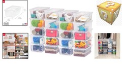 Effortless Organization with 20 Clear Stackable Storage Bins – 6 Qt, BPA-Free