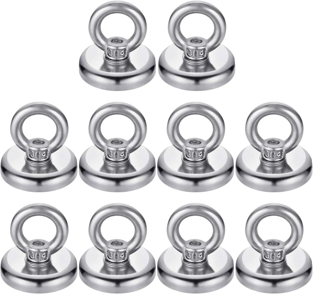 40 LBS(18KG) Magnetic Hooks Super Strong Neodymium Magnetic Hooks with Counte…