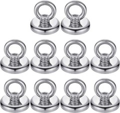 40 LBS(18KG) Magnetic Hooks Super Strong Neodymium Magnetic Hooks with Counte…