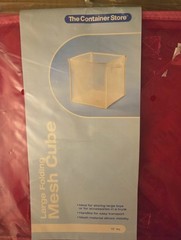 The Container Store Large Folding Mesh Cube, New In Package, One Piece
