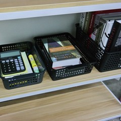 Plastic Desktop Storage Trays Baskets Organization Set Of 6