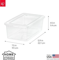 Effortless Organization with 20 Clear Stackable Storage Bins – 6 Qt, BPA-Free