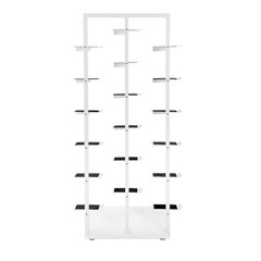 Three-post Single-sided Shoe Rack Stackable Commercial Shoe Rack Display Cabinet