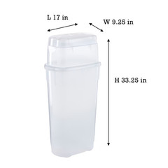 Rubbermaid Wrap N Craft Wrapping Paper Storage Holder Clear Container