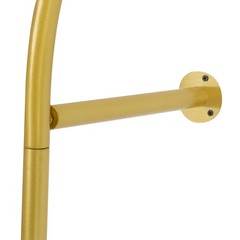 Gold Metal Hanging Clothes Rail, Heavy Duty Wall-mounted Garment Rack, 98.4*63in