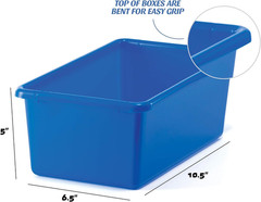 Versatile Plastic Storage Bins – Set of 4 for Toys, Crafts, and Organizing