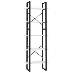 Freestanding 5-Tier Book Cabinet – Stylish and Versatile Storage Solution vidaXL
