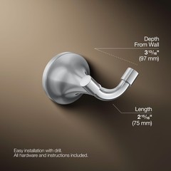 27427-CP Tone™ Robe Hook, Polished Chrome