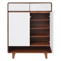 5-tiers 80*32*112cm Shoe Storage Cabinet With 2-drawers In The Entrance