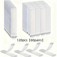 120Pcs Picture Hanging Strips Heavy Duty No Nails Damage Free Frame Mounting USA