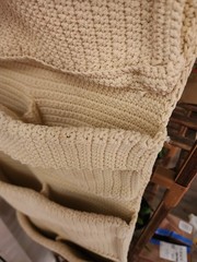 IKEA LIDAN Ivory Crochet 9 Pocket Hanging Storage Organizer 12 1/2 x 42 1/2″