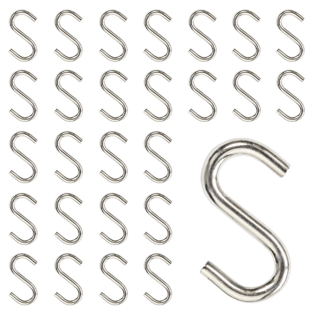 Mini S Hooks Connectors S Shaped Wire Hook Hangers 100pcs Hanging Hooks