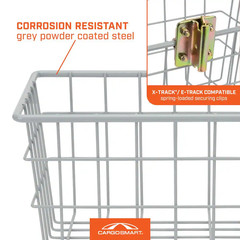 12 In. W X 6 In. H Small Steel Track Basket