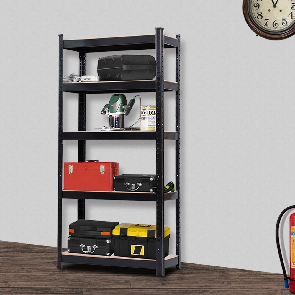 Rack Shelf Garage Steel Metal Storage 5 Level Adjustable Shelf