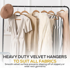 50 Pack New Premium Quality Velvet Hangers Ultra Thin Non Slip Adult Felt Space