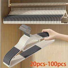 Durable Plastic Hangers Non Slip for Clothes Coat Heavy Duty 360° Swivel Hook