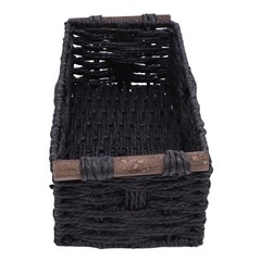 Handmade Paper Rope Storage Basket For Bathroom Decor