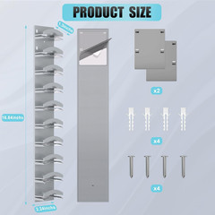 Hat Organizer for Baseball Caps 2Pack, Hat Rack for Wall with Strong Adhesive