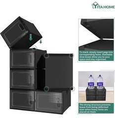YITAHOME 21-Pack X-Large Stackable Shoes Storage Boxes
