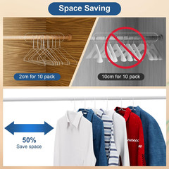 Wire Metal Clothes Hangers Bulk 100 Pack for Standard Size Suits, Coats, Shirts,