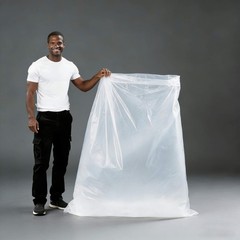 Large Plastic Bags 40 x 60 inches Clear Storage Bags Great for Moisture-proof,