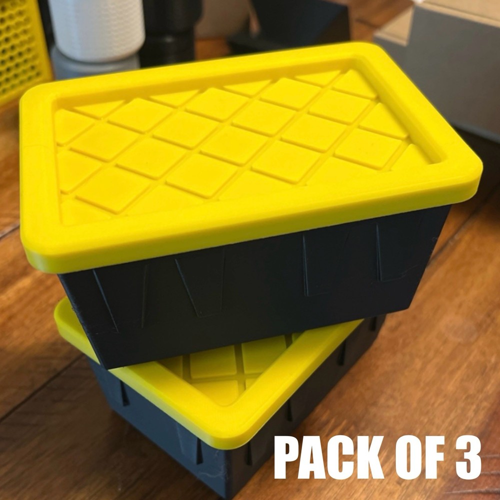 Tiny Tote Mini Storage Container ( Lowes & DHX Replica ) With Lids SET OF 3